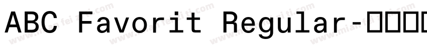 ABC Favorit Regular字体转换